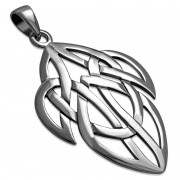 Large Celtic Knot Silver Pendant Sterling, pn82
